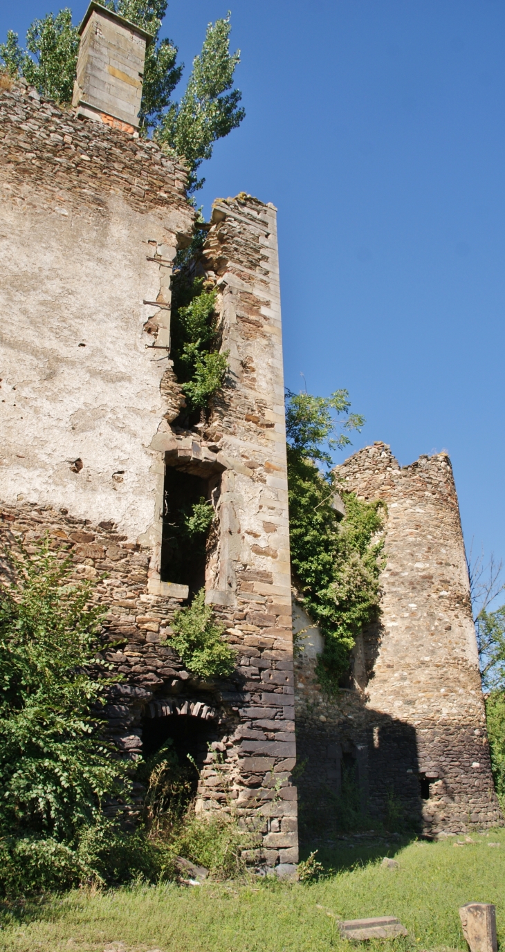 Ruines du chateau-de-granval-au-barrage-de-razisse - Teillet