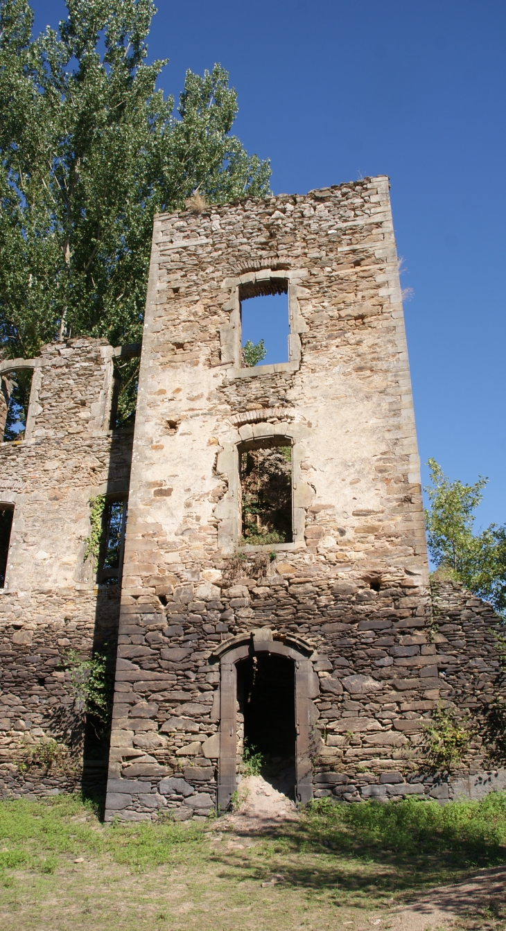 Ruines du chateau-de-granval-au-barrage-de-razisse - Teillet