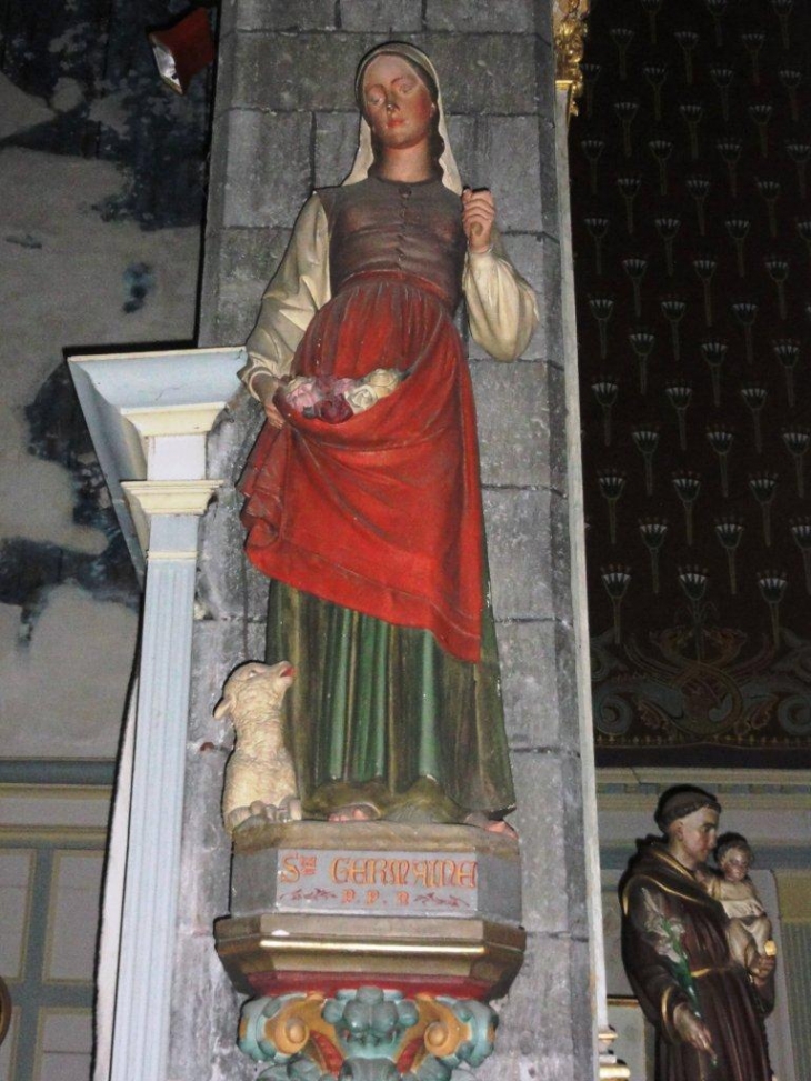 Avesnes-sur-Helpe (59440) collégiale statue Ste Germaine de Pibrac