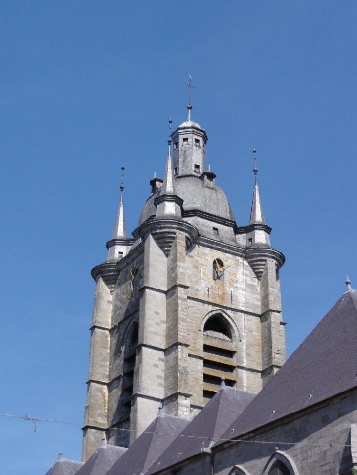 Avesnes-sur-Helpe (59440) collégiale tour vue du sud-est