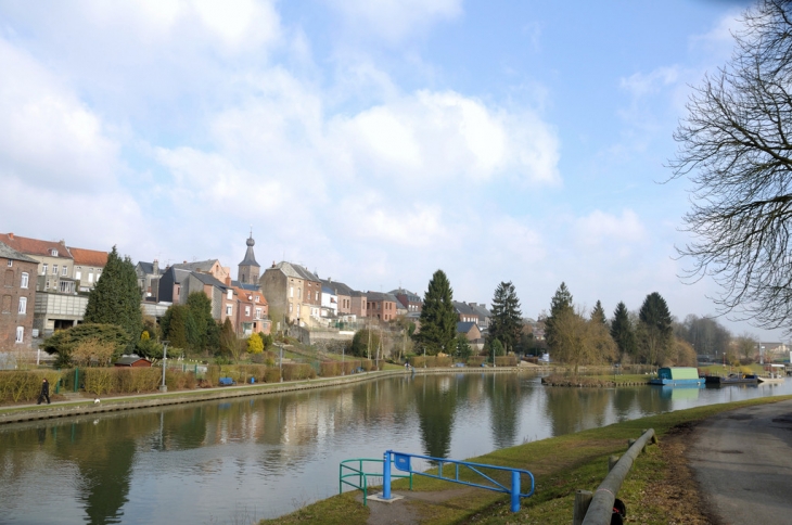 Sur le pont de la passerelle - Berlaimont