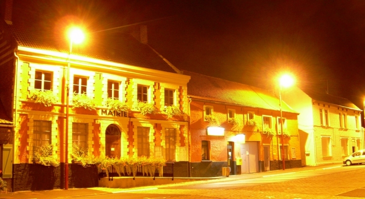 Mairie by night - Bersée