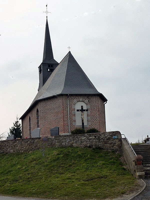 Le chevet de l'église - Bersillies