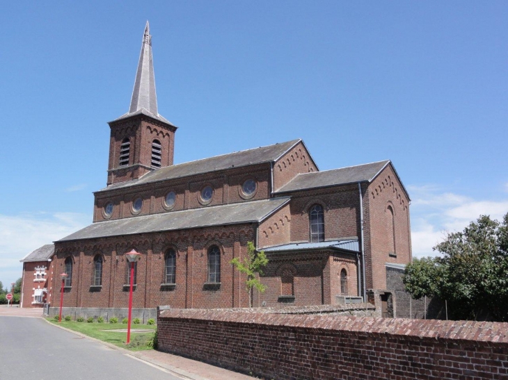 Beugnies (59216) église Saint-Martin (1879) 