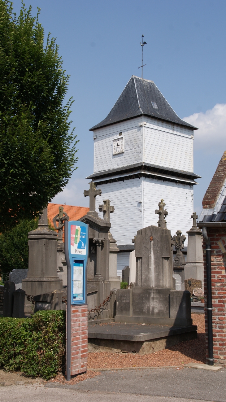 :  Clocher en Bois de L'église D'Eecke ( 1659 )