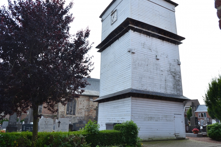 :  Clocher en Bois de L'église D'Eecke ( 1659 )