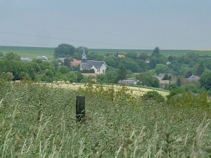 Vue sur le village - Esnes