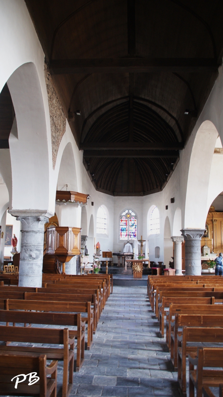 Nef centrale de l'église Saint-Michel - Flines-lez-Raches