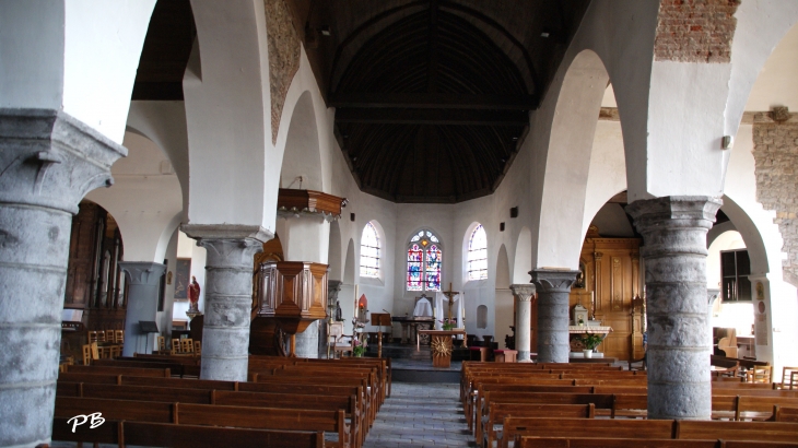 Nef centrale de l'église Saint-Michel - Flines-lez-Raches