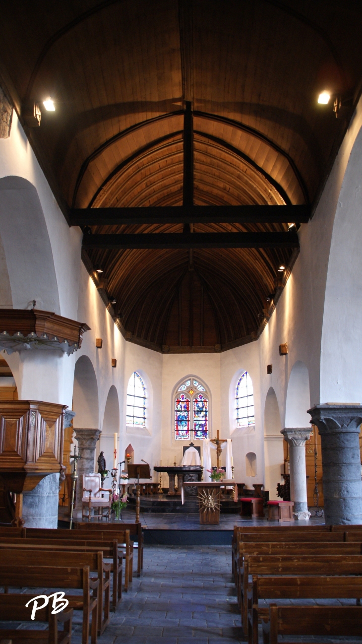 Nef centrale de l'église Saint-Michel - Flines-lez-Raches