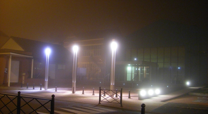 Hôtel de ville & salle des fêtes by night - Fretin