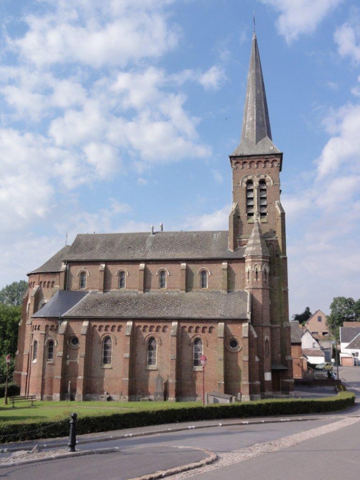 Ghissignies (59530) église Saint-Jean-Baptiste (1867)