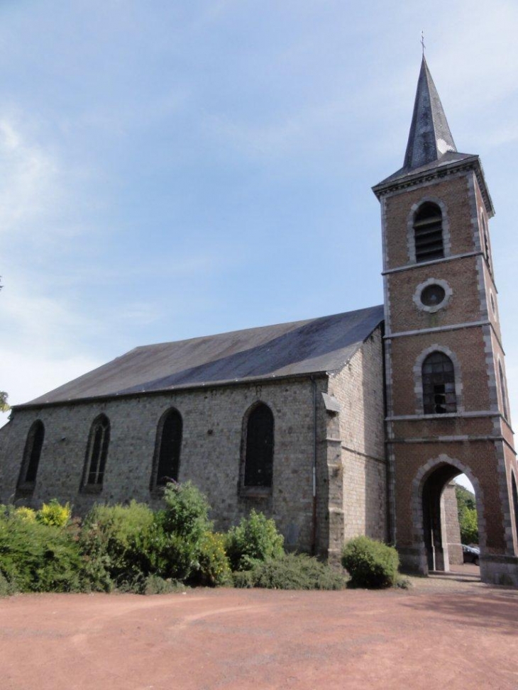 Gommegnies (59144) église de l' Assomption, fortifiée, du 16ème siècle