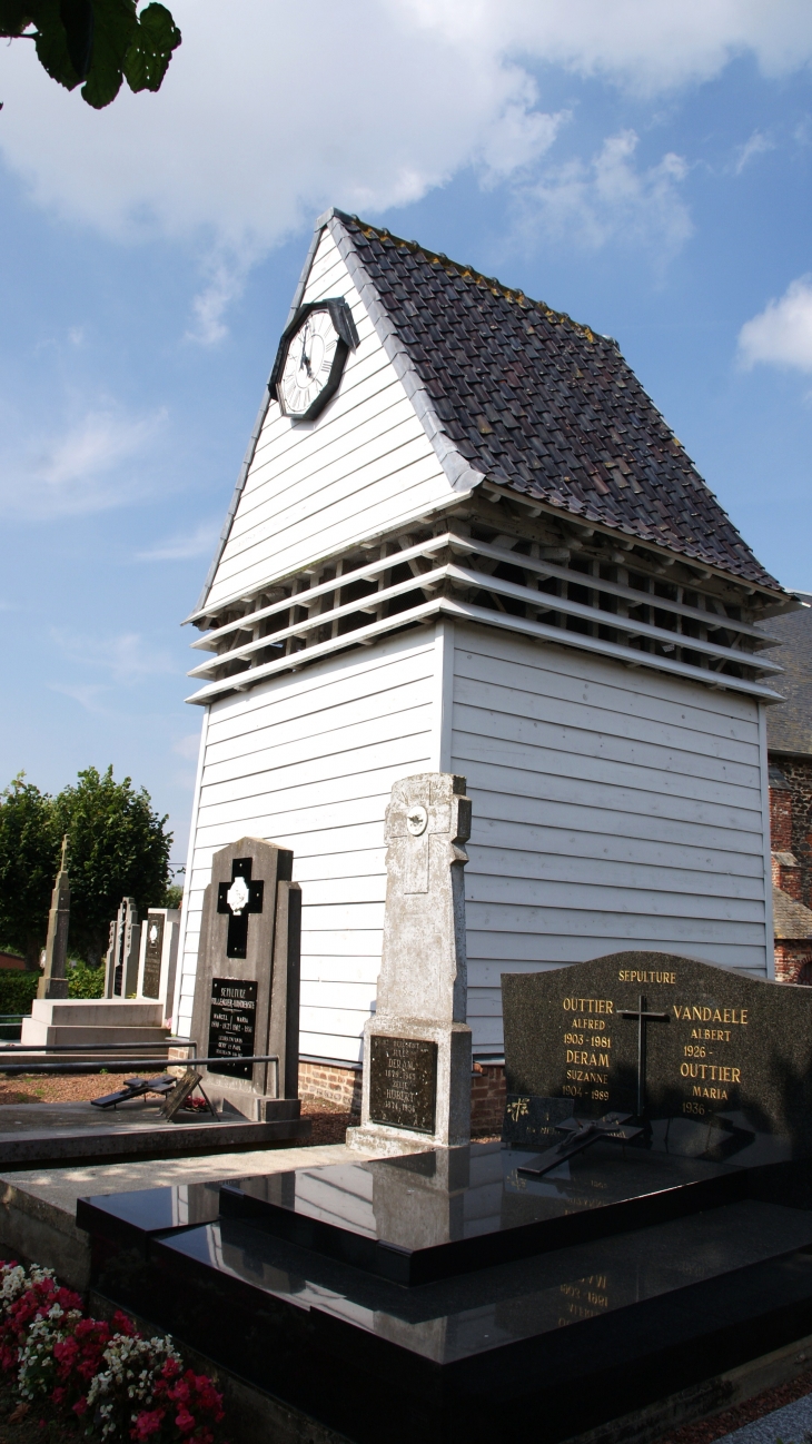 Clocher en Bois de L'église D'Hardifort ( il n'existe que deux clocher en bois en France celui D'Ardifort et de Eecke )