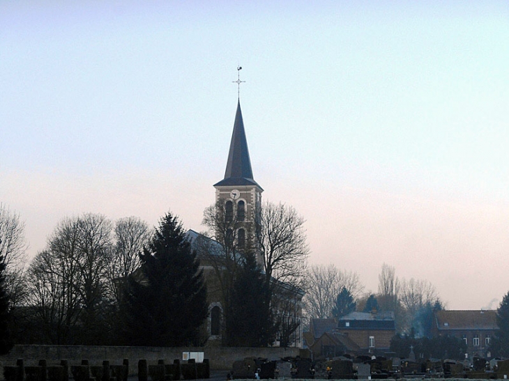 Vue sur le village - Hasnon