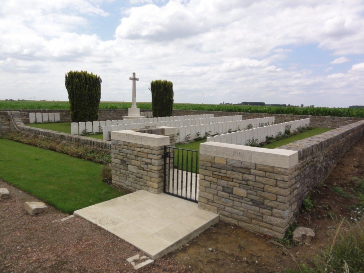 Haspres (59198) York Cemetery (1918), de la Commonwealth War Graves Commssion 