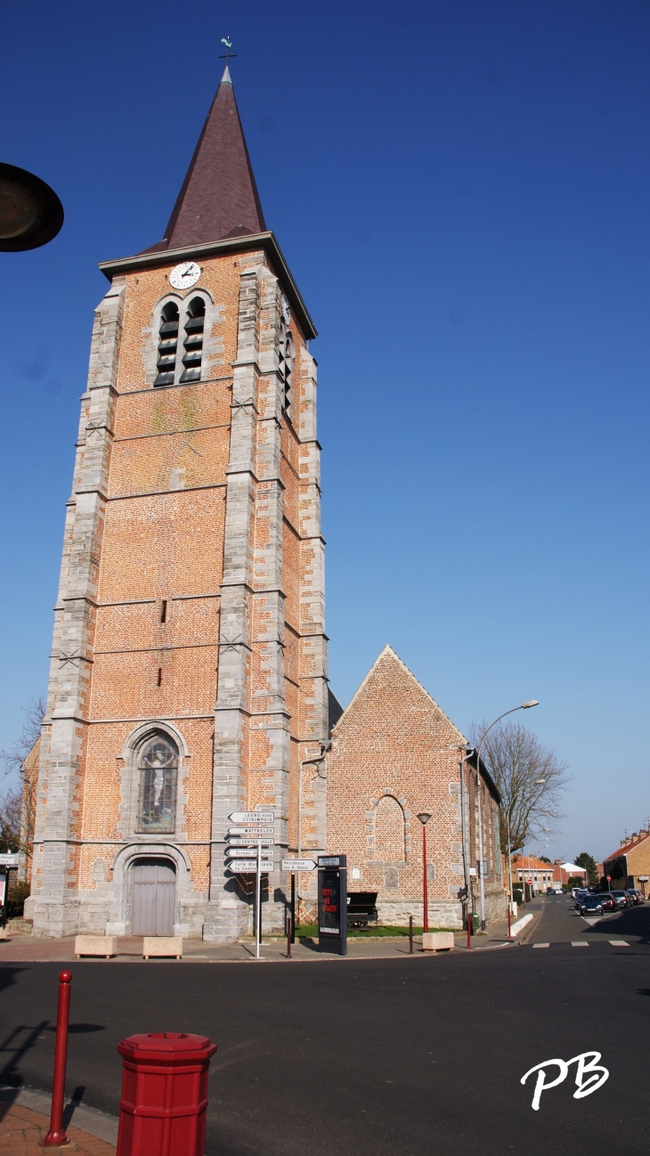  église Saint-Vaast - Leers