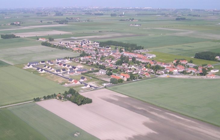 Le Village des Moëres vue d'ULM - Les Moëres