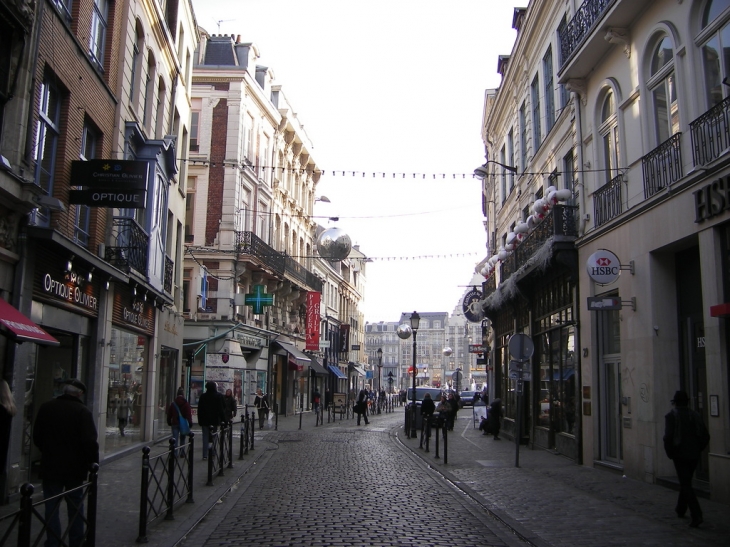 Rue Royale vers la Place De Gaulle - Lille