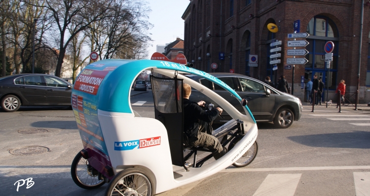 Tricycle pour une visite de la Ville - Lille