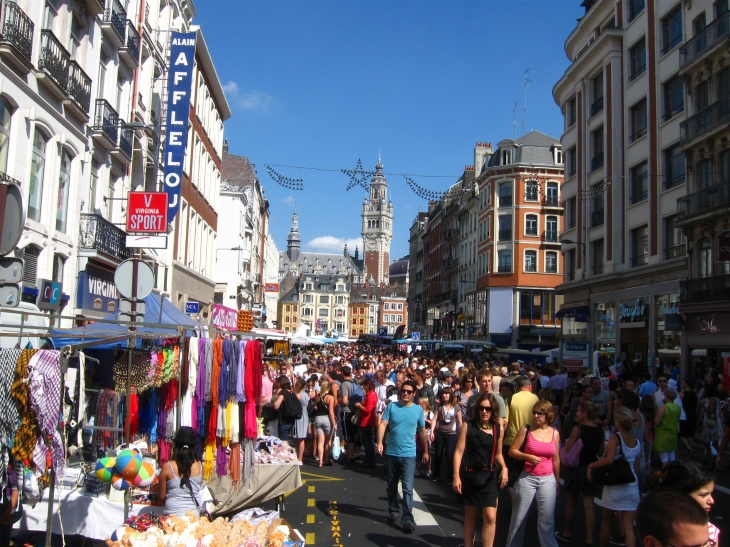 Braderie 2011, rue nationale. - Lille