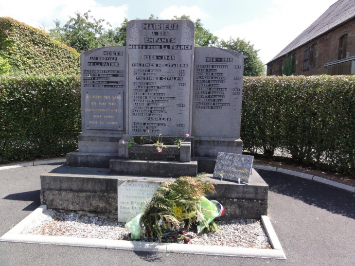 Mairieux (59600) monument plusieurs guerres à la Grisoette