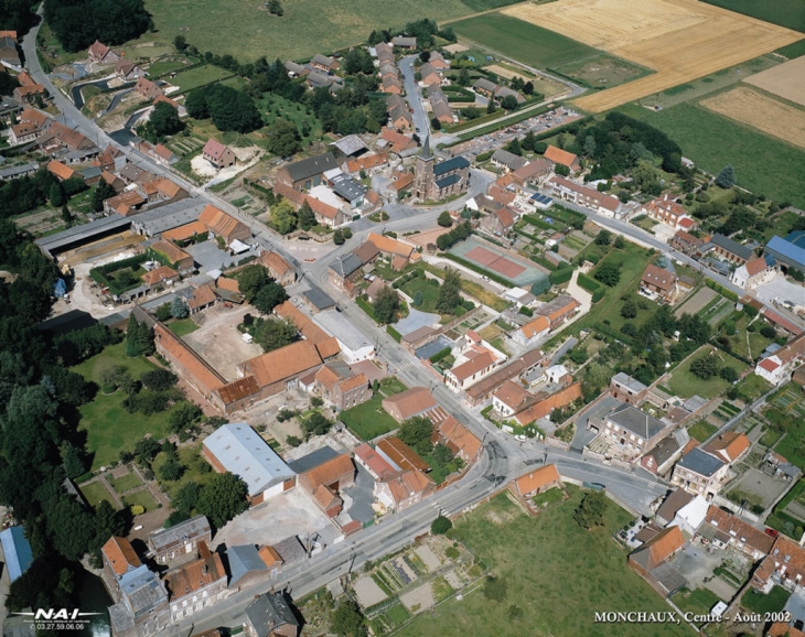 Vue aérienne - Monchaux-sur-Écaillon