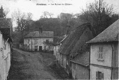 Vue 1900 rue du château - Monchaux-sur-Écaillon