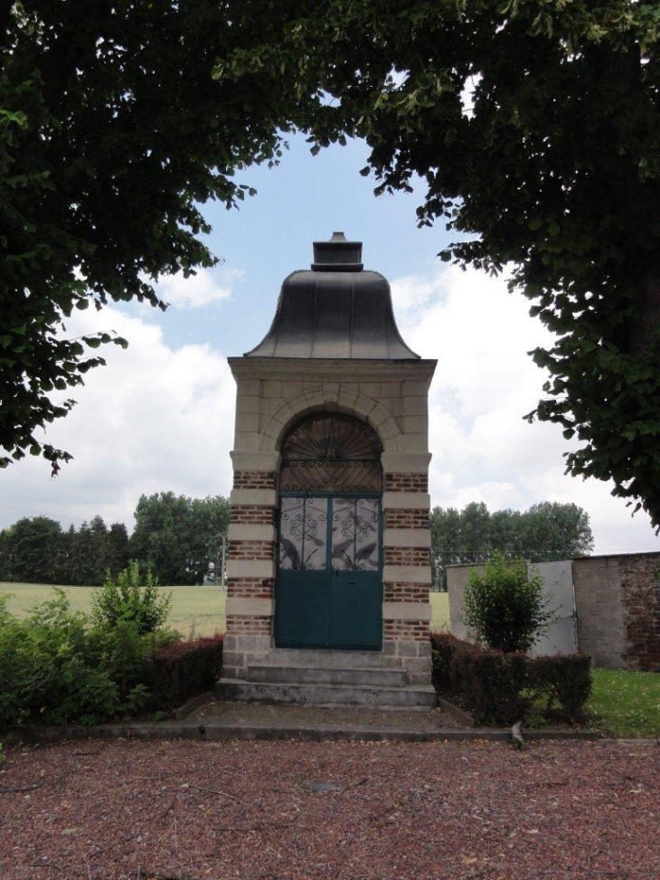 Monchaux-sur-Écaillon (59224) chapelle sortie ouest, extérieur