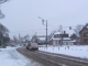 Rue nationale sous la neige