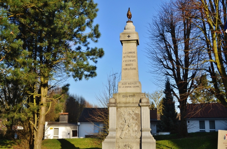 Monument aux Morts - Préseau