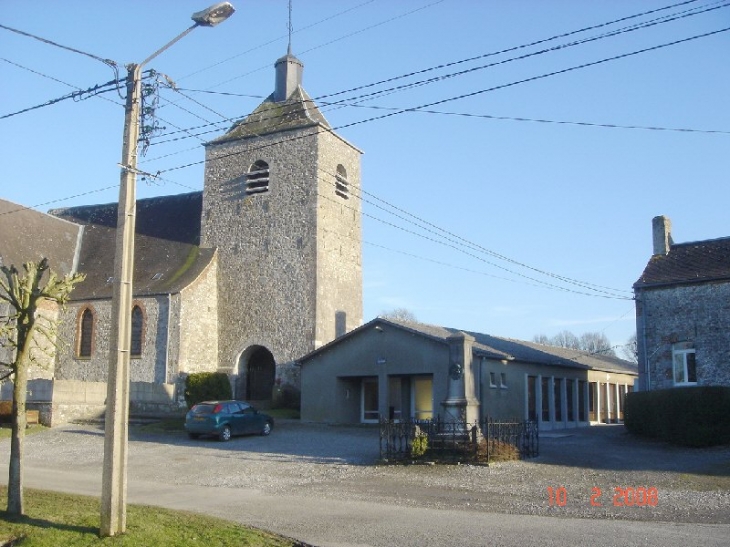 L'église massacée - Saint-Aubin