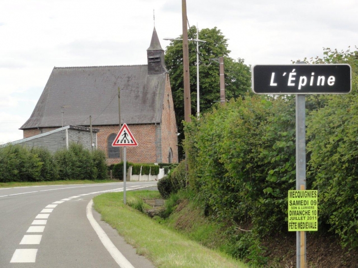 Solre-le-Château (59740) chapelle de L'Epine.