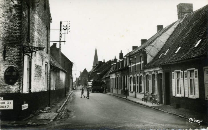 Rue à Louches en 1950 - Steenbecque