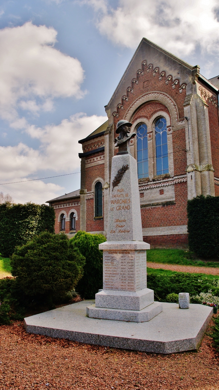 Monument aux Morts - Wargnies-le-Grand