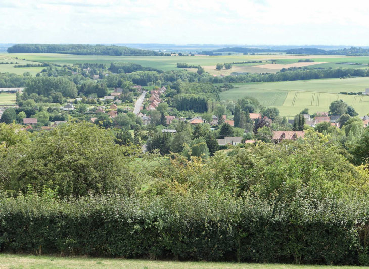 Notre Dame de Lorette : vue sur le village - Ablain-Saint-Nazaire