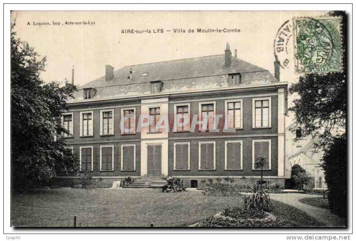 +- 1900 Chateau de Moulin le Comte (chambre et table d'hôtes) - Aire-sur-la-Lys