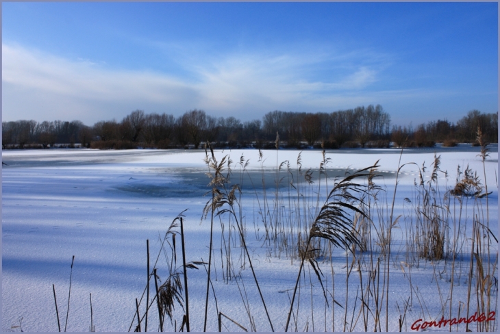 Le froid est tombé sur le marais de cambrin