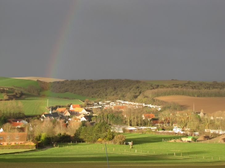 Ambiance magique du matin calme à Hervelinghen