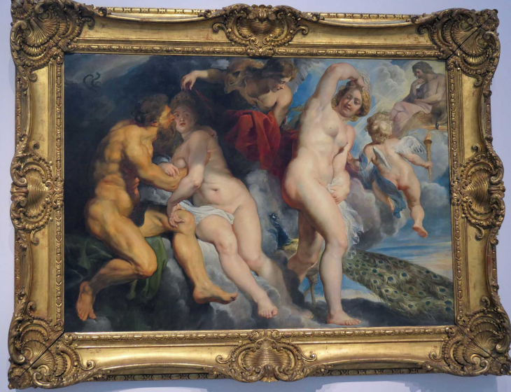 LOUVRE Galerie du Temps 17ème siècle baroque : RUBENS 1615 Ixion et Junon - Lens