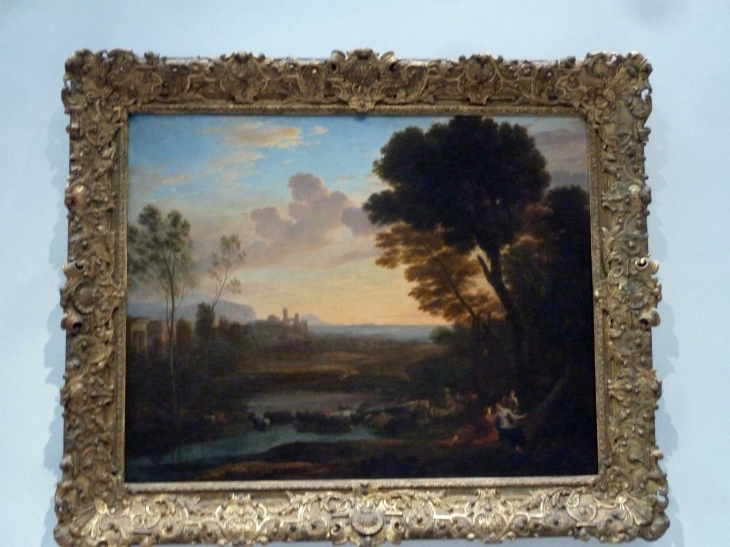 LOUVRE Galerie du Temps 17ème siècle classique : Le Lorrain 1650 paysage - Lens