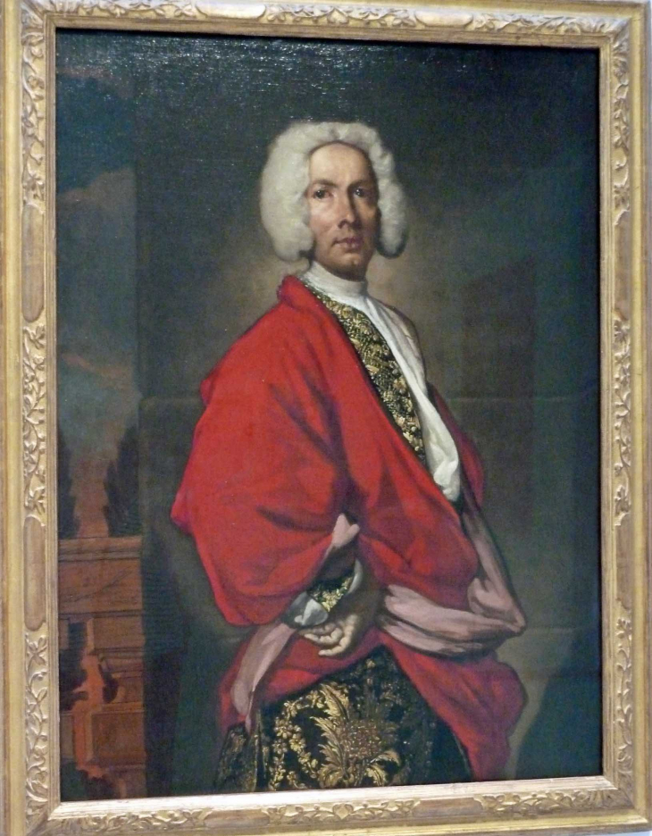 LOUVRE Galerie du Temps 18ème siècle : 1710 Italie Portrait d'homme - Lens