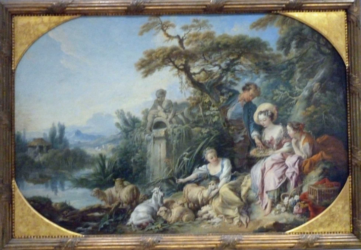 LOUVRE Galerie du Temps 18 ème siècle 1740 Boucher : le nid - Lens