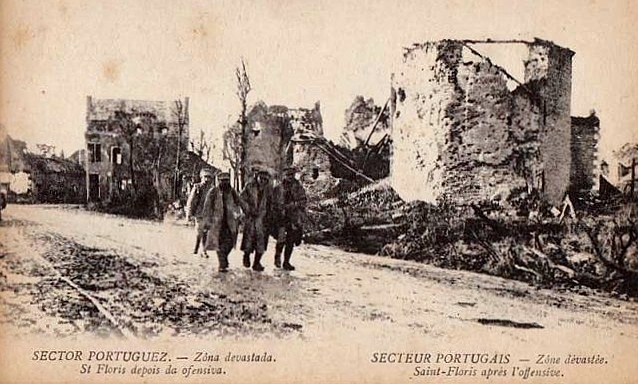 Eglise pendant la guerre - Saint-Floris