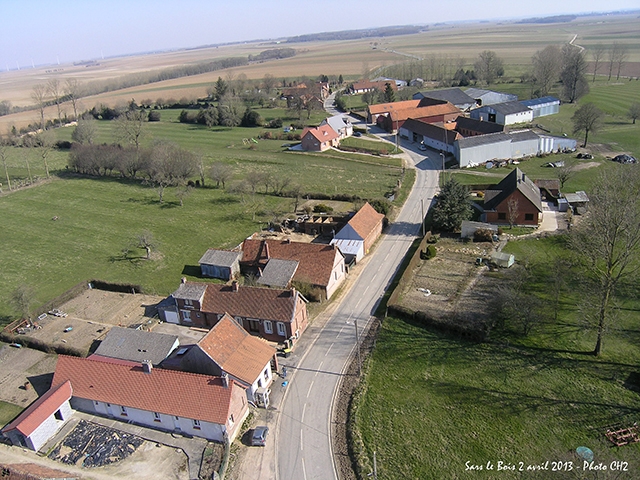 Vue par cerf-volant - Sars-le-Bois