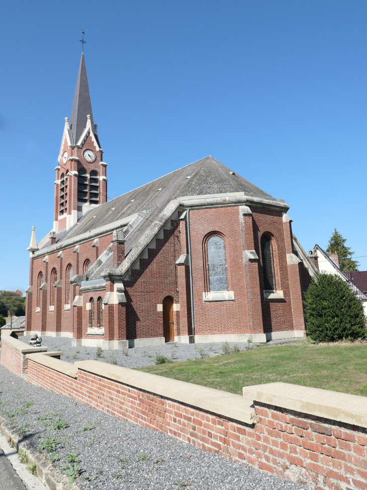 Le chevet de l'église - Trescault