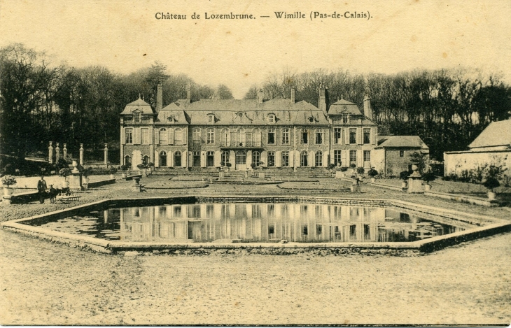 Château de Lozembrune (carte postale de 1926) - Wimille