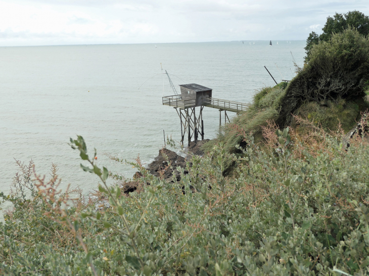 Carrelet vu de la corniche - Pornic