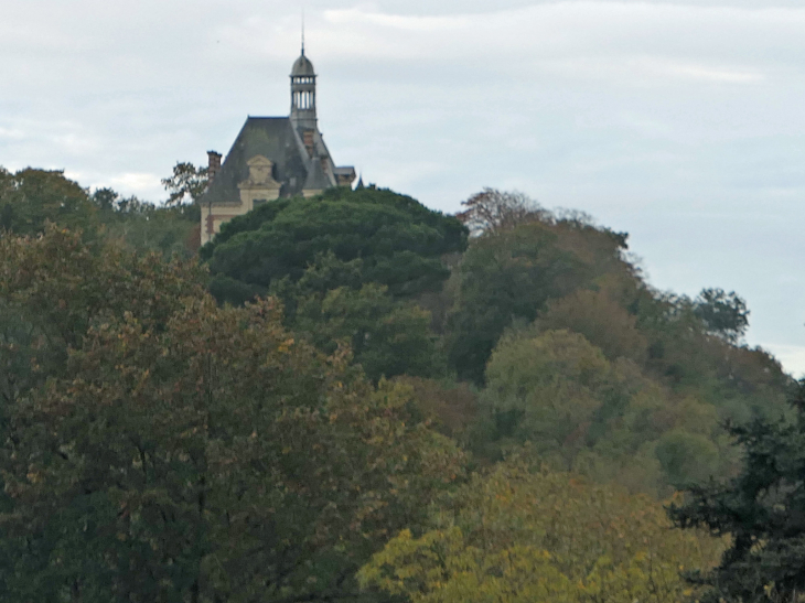 Un aperçu du château au sommet de la colline - Champtoceaux