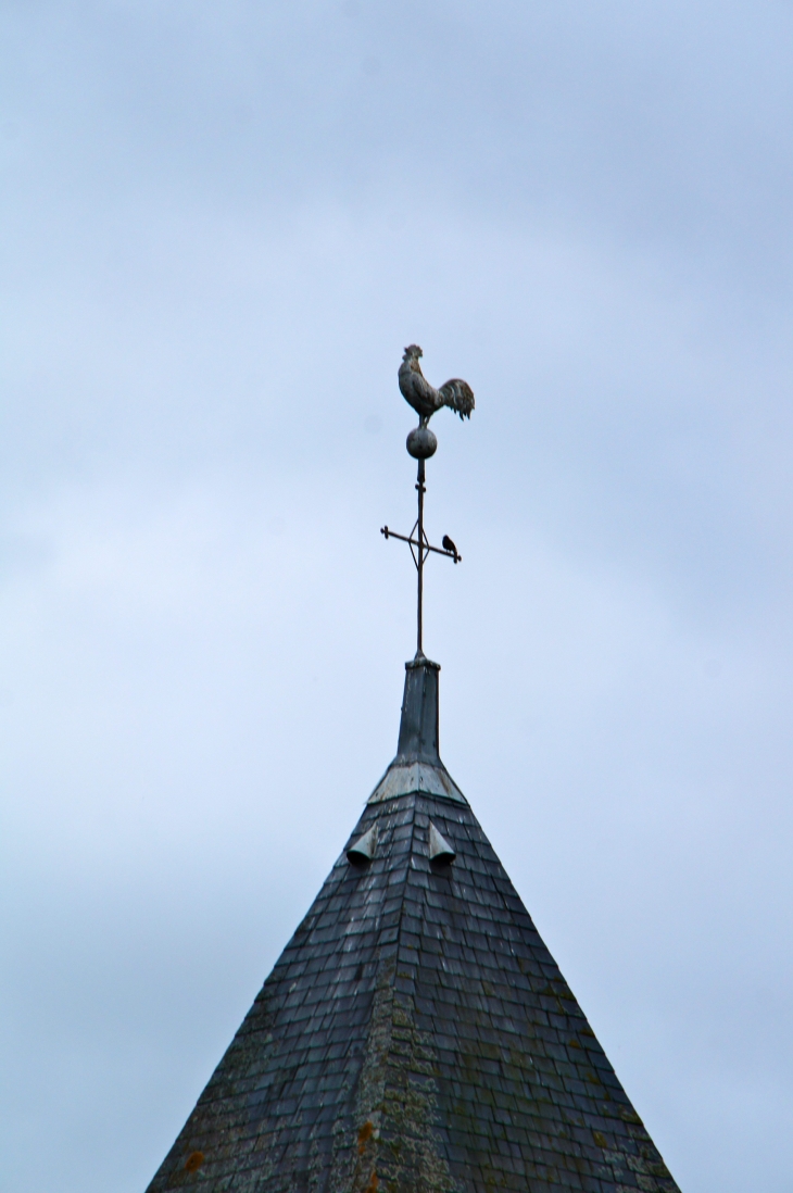 La girouette du clocher de l'église saint Pierre. - Épieds